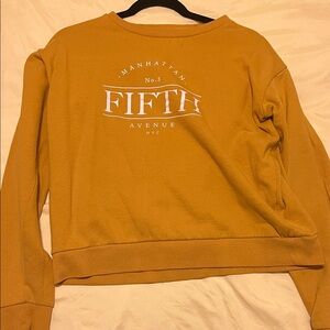 Cotton On Mustard Yellow 'Fifth Avenue' Crew Neck Sweater